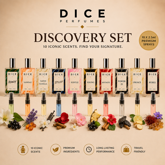DICE Discovery Set – 10 Luxury Inspired Perfumes