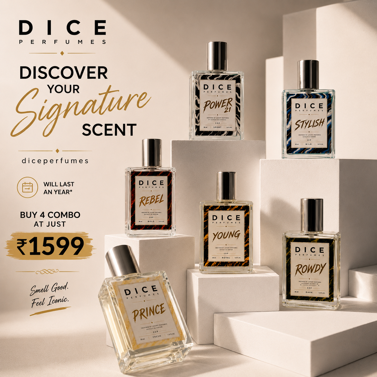 Build Your Own HERO Perfume Combo for "MEN" - Choose Any 4