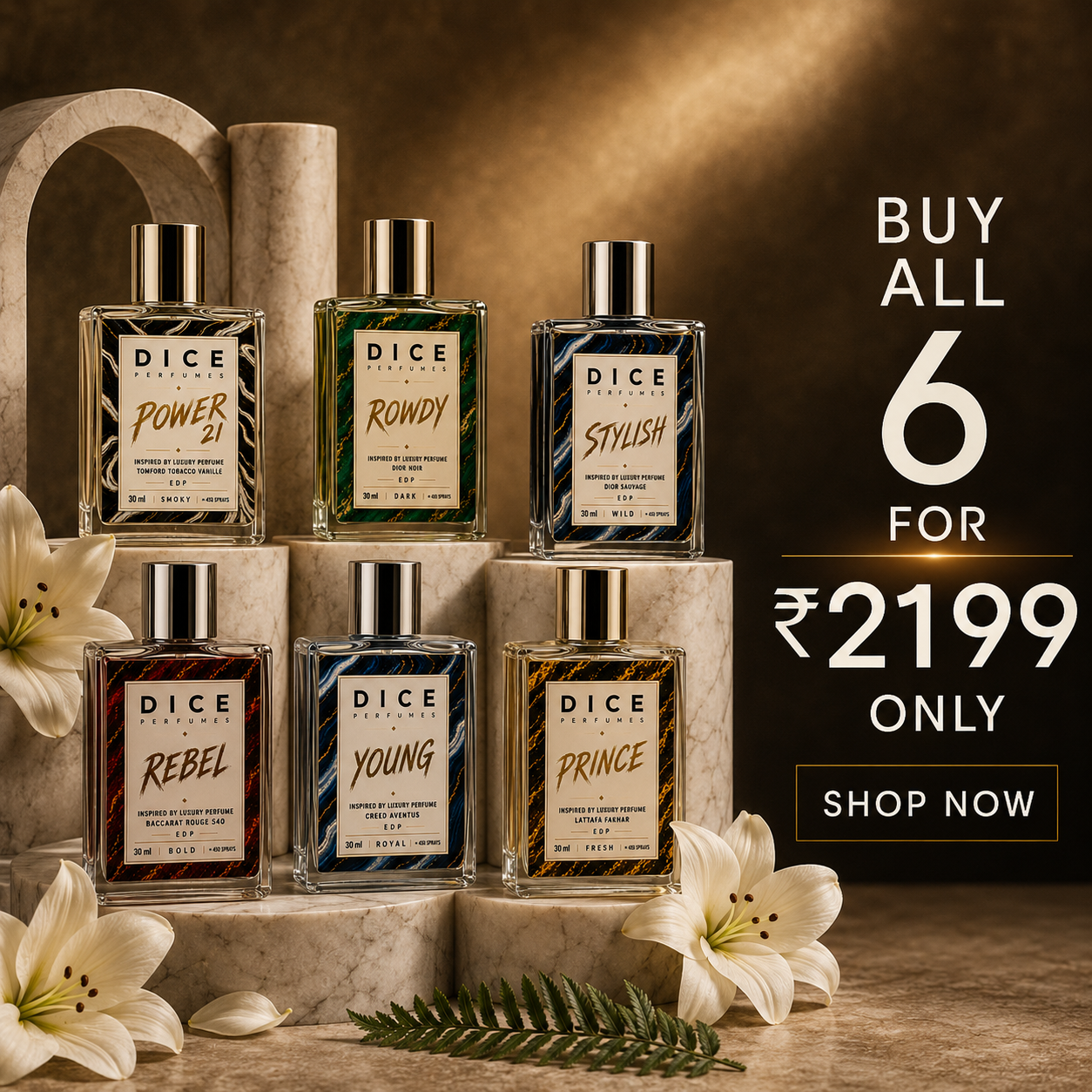 Perfect CELEB MEN Combo - Pack of 6